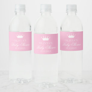 Etiquetas de botella de agua para baby shower de c