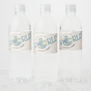Etiquetas de botella de agua para baby shower de M