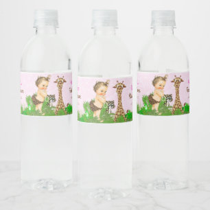 Etiquetas de botella de agua para baby shower de n