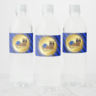Etiquetas de botella de agua para baby shower del 