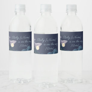 Etiquetas de botella de agua para baby shower Luna