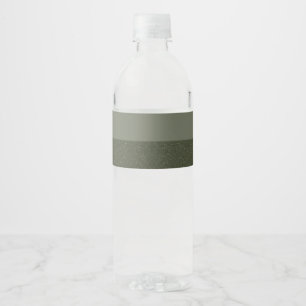 Etiquetas de botella de agua verde de dos tonos Mo