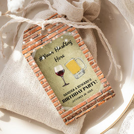 Etiquetas de botella de la etiqueta de cumpleaños 