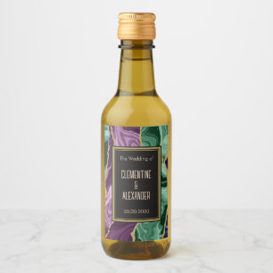 Etiquetas de botella de vino miniatura de ágata ac