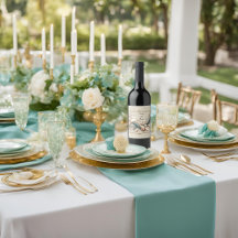 Etiquetas de botella de vino Pearl Coast Elegance