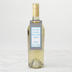Etiquetas de Botella Personalizadas en Negro y Bla