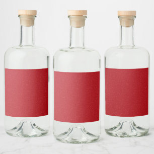 Etiquetas de botella texturizadas de color rojo pe