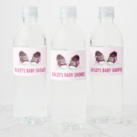 Etiquetas de botellas de agua Baby Shower para hon