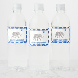 Etiquetas de botellas de agua de Baby Shower para