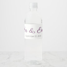 Etiquetas de botellas de agua de personalizable