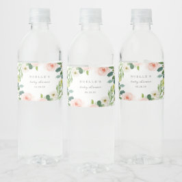 Etiquetas de botellas de agua de resorte geométric