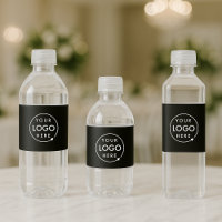 Etiquetas de botellas de agua | envolturas de logo