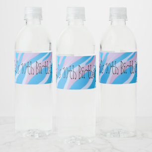 Etiquetas de botellas de agua Fiesta de piscina pe