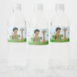 Etiquetas de botellas de agua para baby shower de