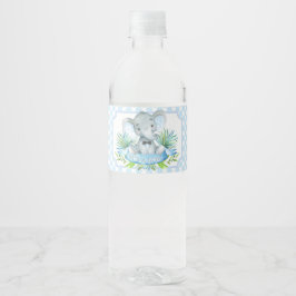 Etiquetas de botellas de agua para Elephant Baby S