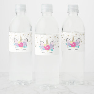 Etiquetas de Botellas de Agua para Fiesta de Cumpl