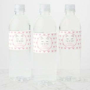 Etiquetas de botellas de agua para fiesta de cumpl