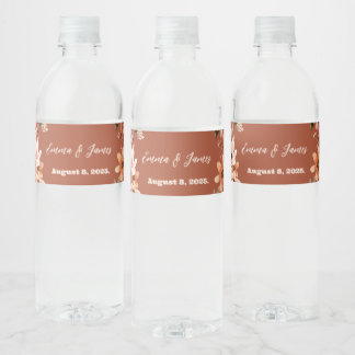 Etiquetas de botellas de agua personalizadas de Bo