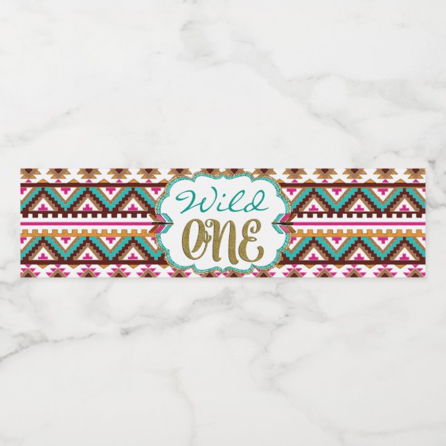 Etiquetas de botellas de agua silvestres (Etiqueta única)