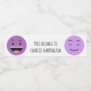 Etiquetas de botellas de texto personalizado