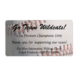 Etiquetas de botellas para la recaudación de fondo