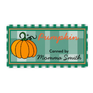 Etiquetas de calabaza Personalizado de calabaza