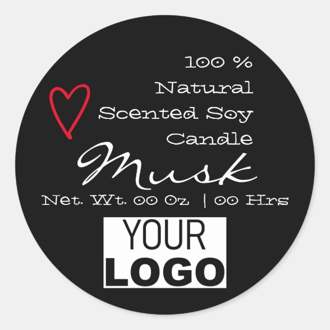 Etiquetas de cardíacas de la plantilla del logotip (Anverso)