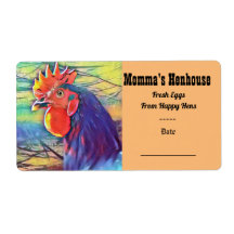 ETIQUETAS DE CARTÓN DE HUEVO