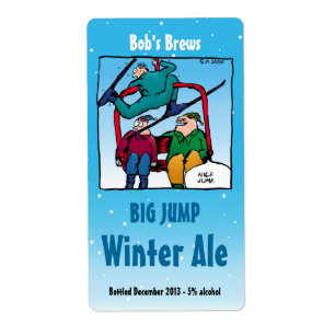 Etiquetas de cerveza casera con divertida Personal