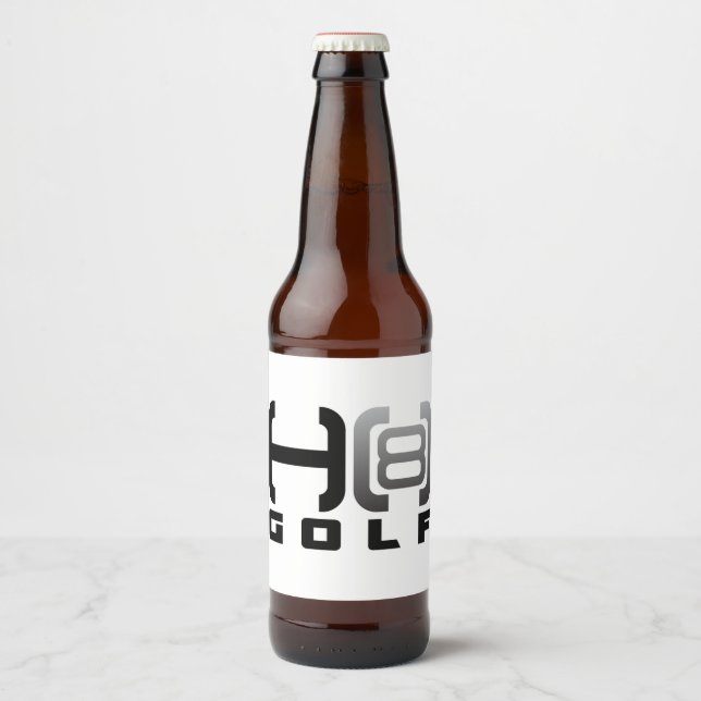 Etiquetas de cerveza de golf H8  (Anverso)