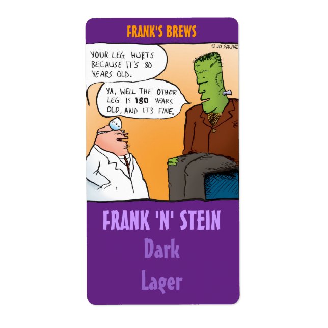 Etiquetas de Cerveza Frank N Stein (Frente)
