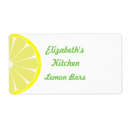 Etiquetas de Cocina de Limón