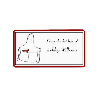 Etiquetas de cocina personalizadas - tamaño median