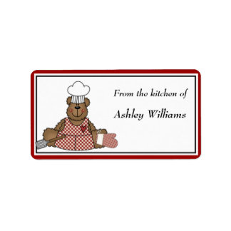 Etiquetas de cocina personalizadas - tamaño median