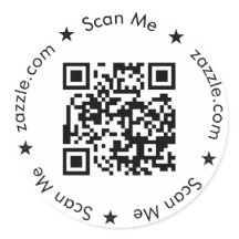 Etiquetas de código QR redondas, Pegatina QR perso