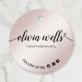 Etiquetas de colgador de la firma de la firma de o