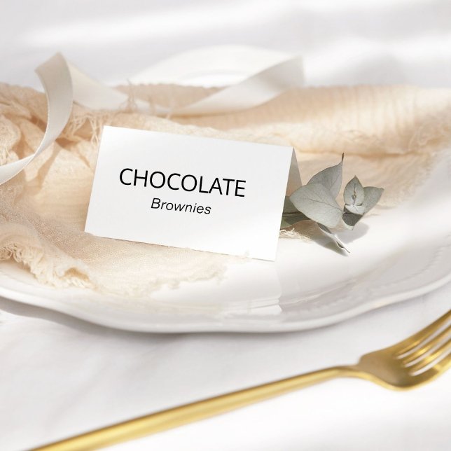 Etiquetas De Comida De Bufé Con Caligrafía Elegant (Subido por el creador)