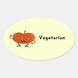 Etiquetas de comida vegetariana / veganas: tomate