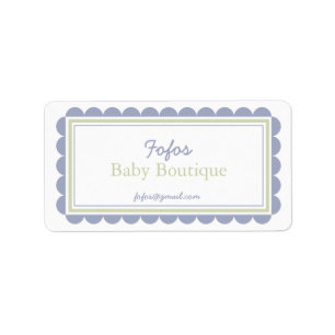 Etiquetas de Company de Periwinkle & Lime Frilly