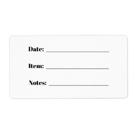 Etiquetas de conservas y de almacenamiento de alim