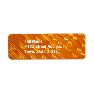 Etiquetas de correo anaranjadas de la lava