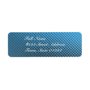 Etiquetas de correo azules del Relieve metalizado