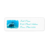 Etiquetas de correo de Chicas de Scuba