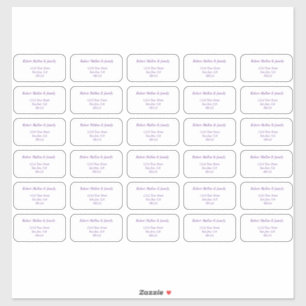 Etiquetas de correo de direcciones individuales si