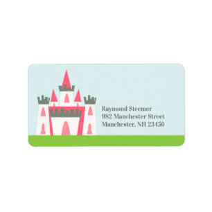 Etiquetas de correo de princesa