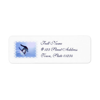 Etiquetas de correo de Snowboard