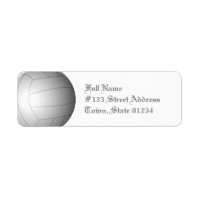 Etiquetas de correo para bolas de voleibol