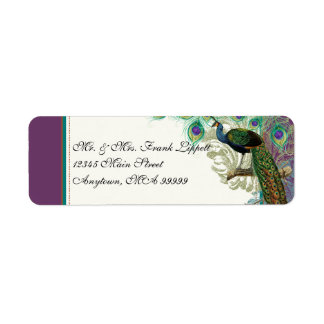 Etiquetas de correo: pavo real vintage, plumas en 