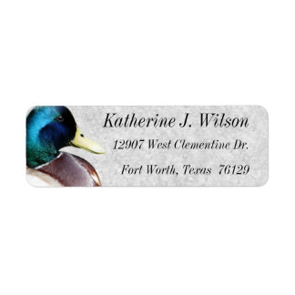 Etiquetas de correo personalizadas Mallard Drake