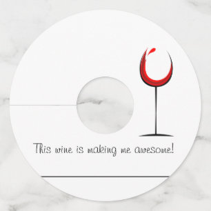 Etiquetas de cristal de vino Marcador de papel div